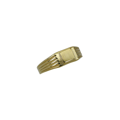 14k Yellow Gold Children's Square Signet Ring