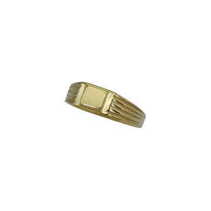 14k Yellow Gold Children's Square Signet Ring