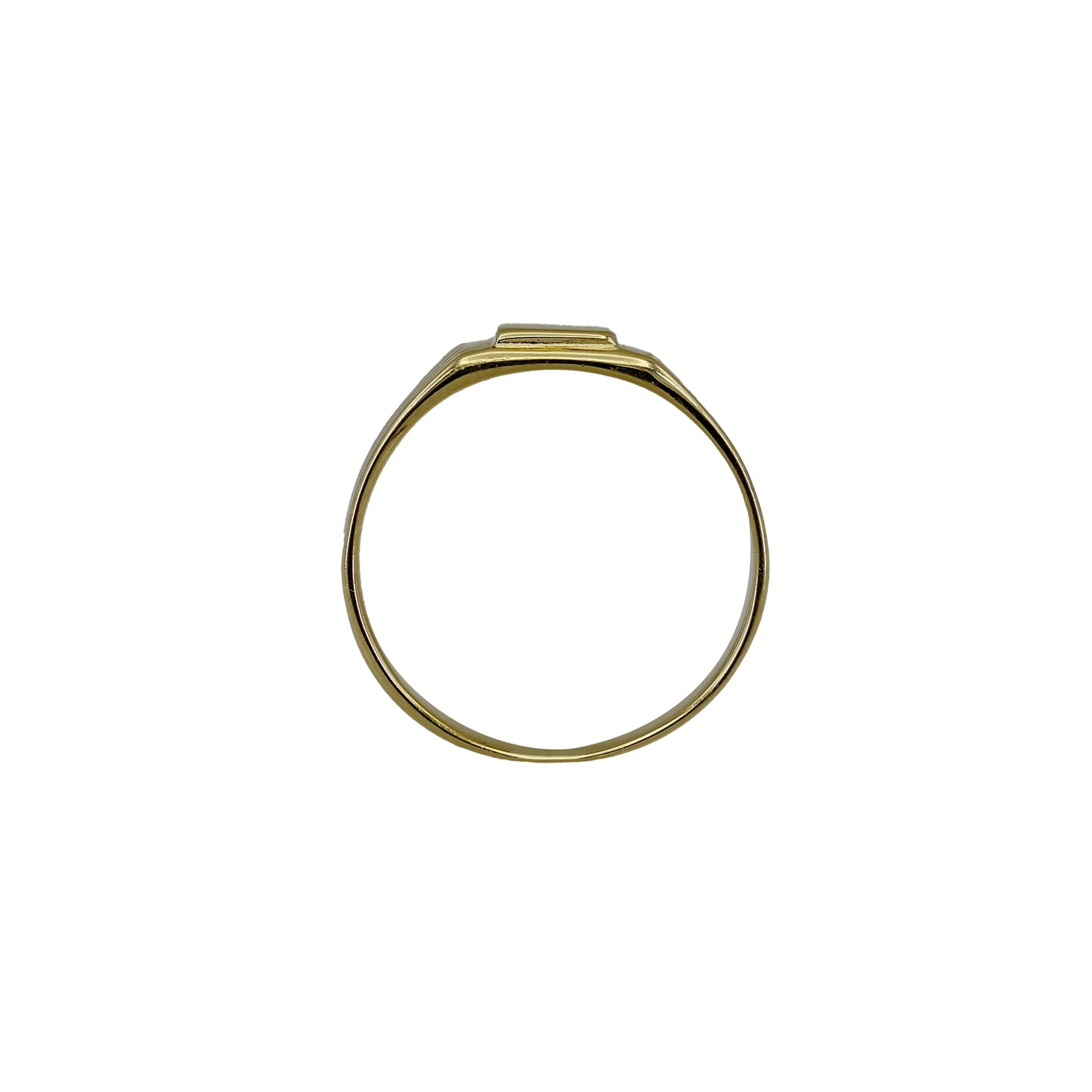 14k Yellow Gold Children's Square Signet Ring