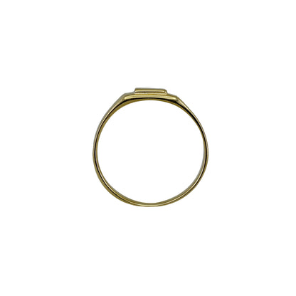 14k Yellow Gold Children's Square Signet Ring