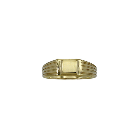14k Yellow Gold Children's Square Signet Ring