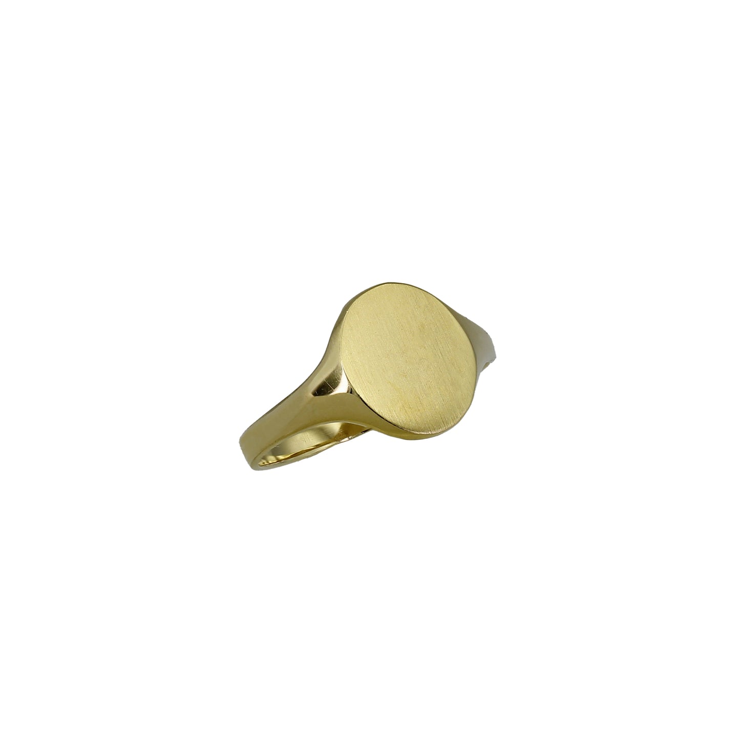 14k Yellow Gold Children's Oval Signet Ring