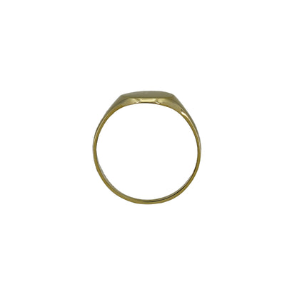 14k Yellow Gold Children's Oval Signet Ring