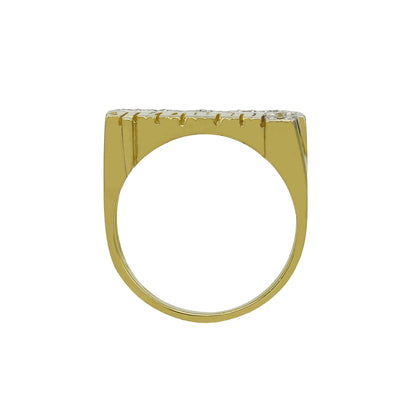 14k Yellow Gold Diamond "Annmarie" Name Ring