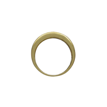 14k Yellow Gold Princess-Cut Invisible Setting Diamond Wedding Band