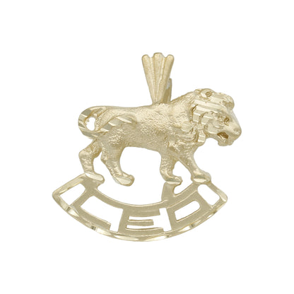 14k Yellow Gold Leo Zodiac Charm - July 23 - Aug 22