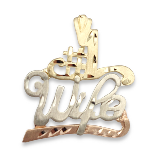 14k Tri-Color #1 Wife Charm