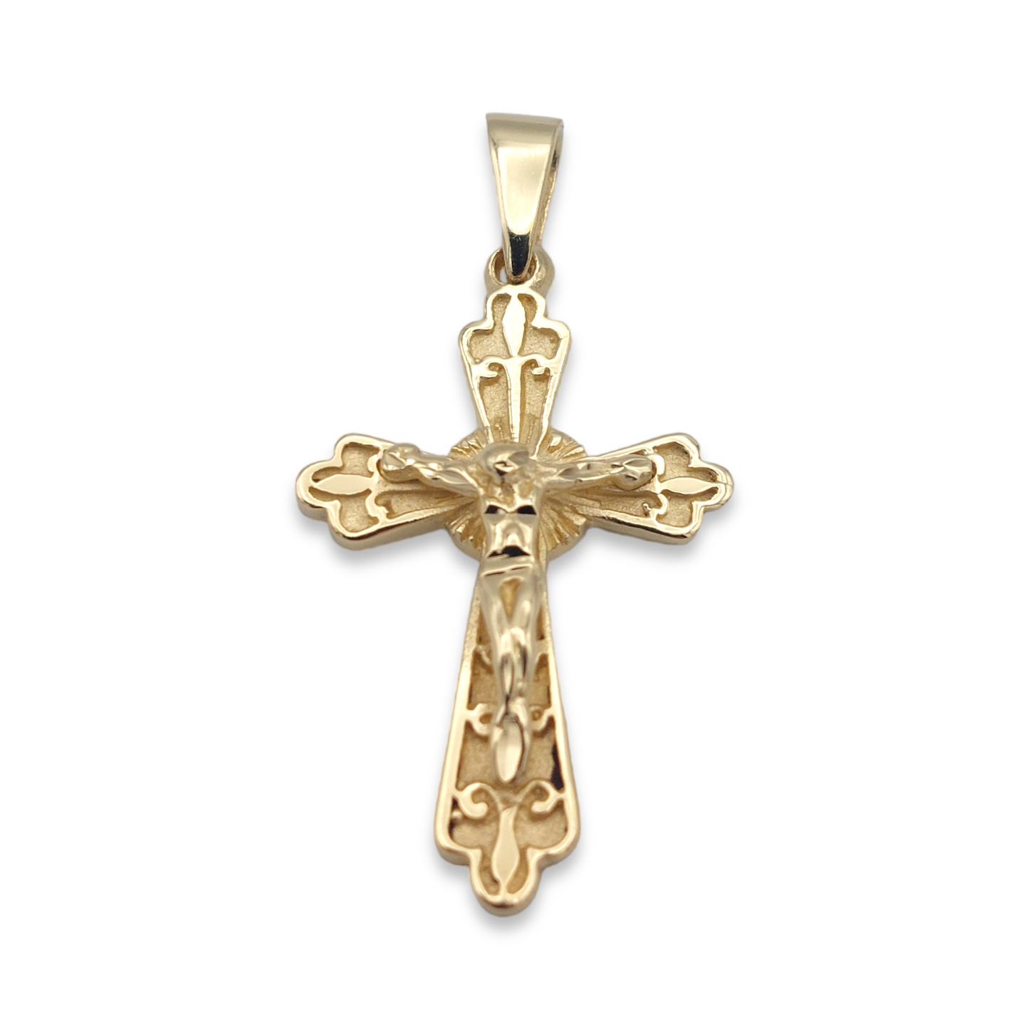 14k Crucifix Pendant