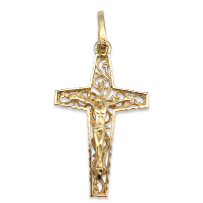 14k Crucifix Pendant