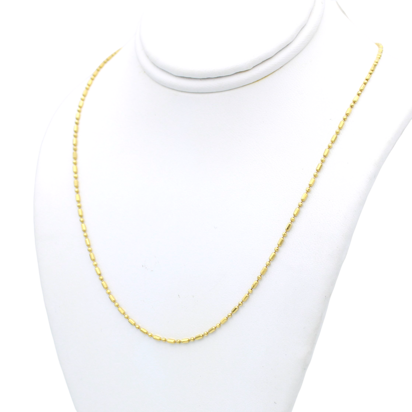 14k Two-Tone Spiga Chain - 1.30 mm