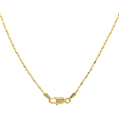 14k Two-Tone Spiga Chain - 1.30 mm