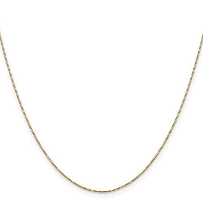 14k Box Link Chain - 0.50 mm