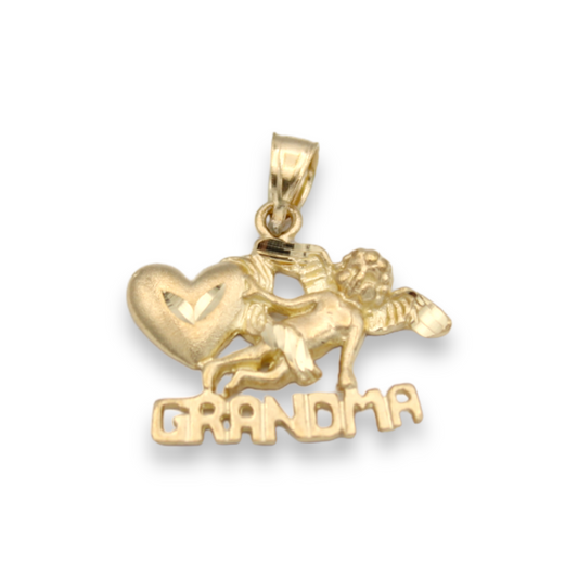 14k Angel Grandma Charm