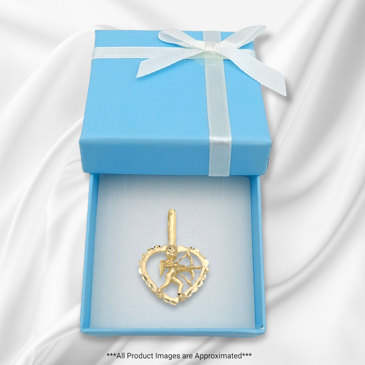 14k Angel Heart Charm