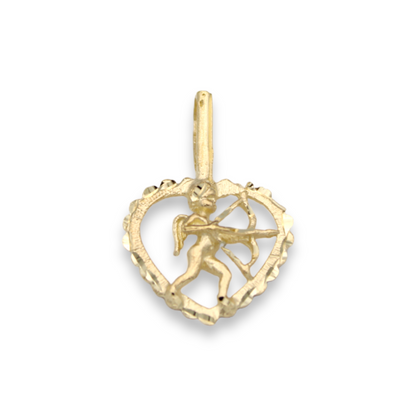 14k Angel Heart Charm