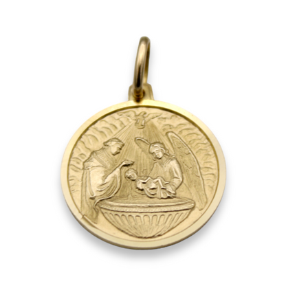 14k Baptism Charm