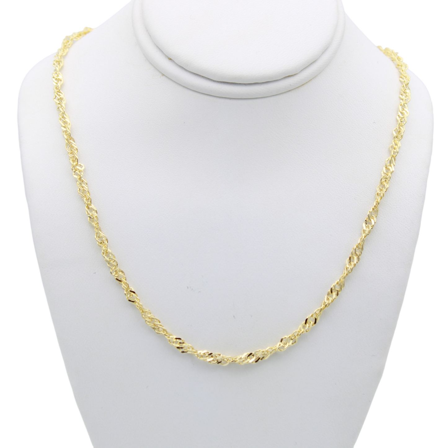 14k Lightweight Singapore Chain - 2.75 mm