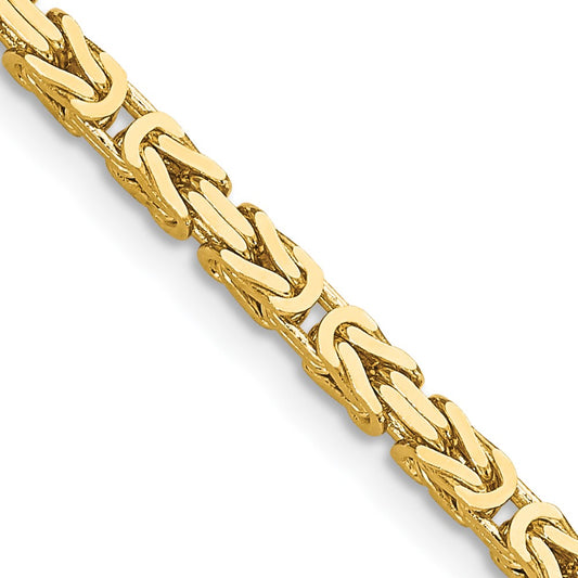 14k Byzantine Chains - 2.50 mm