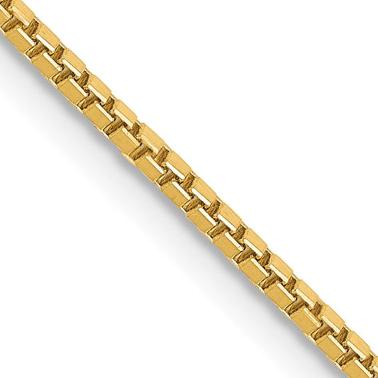 14k Box Chain - 1.30 mm