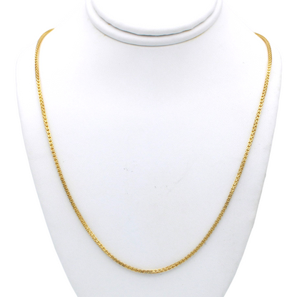 14k Braided Box Chain - 1.50 mm