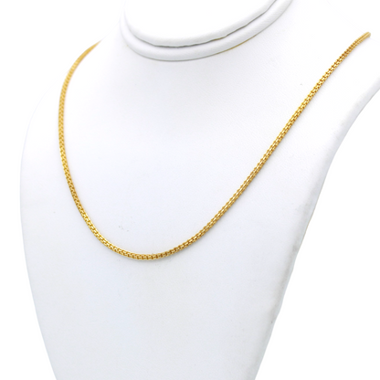 14k Braided Box Chain - 1.50 mm