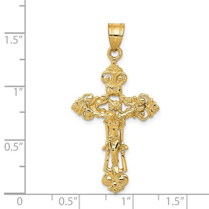 14k Crucifix Pendant