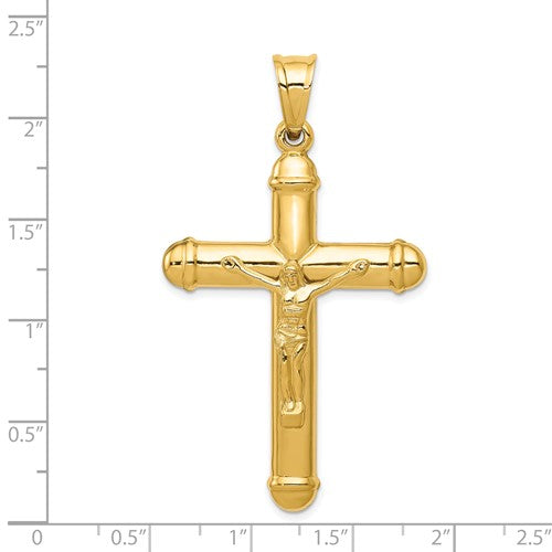 14k Yellow Gold Crucifix Pendant