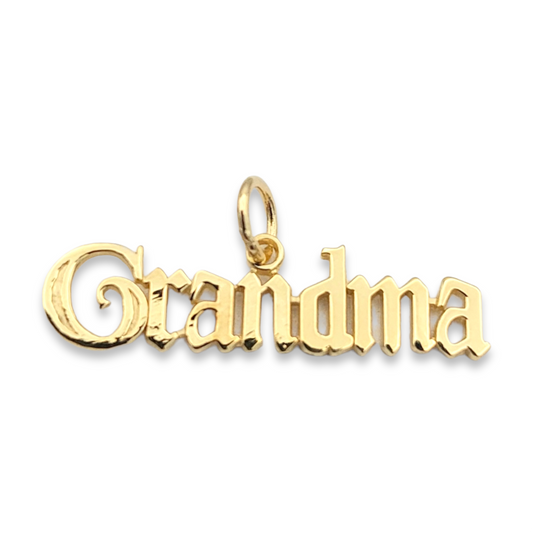 14k Grandma Charm Yellow Gold