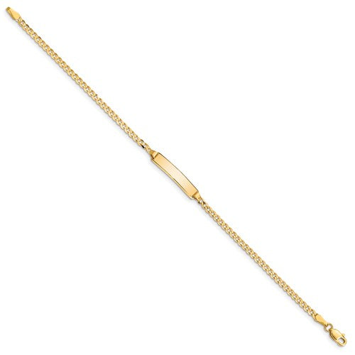 14k Children's Curb Link ID Bracelet