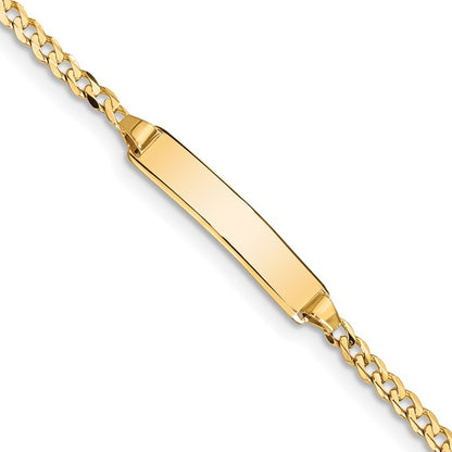 14k Children's Curb Link ID Bracelet