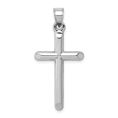 14k White Cross Pendant