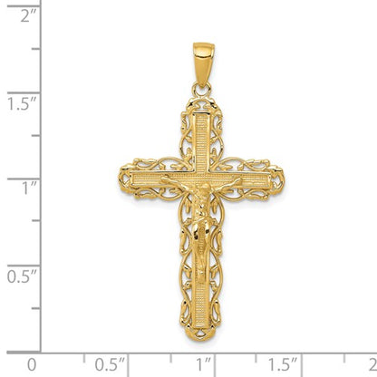 14k Crucifix Pendant