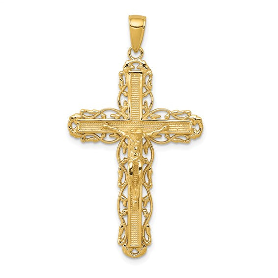 14k Crucifix Pendant