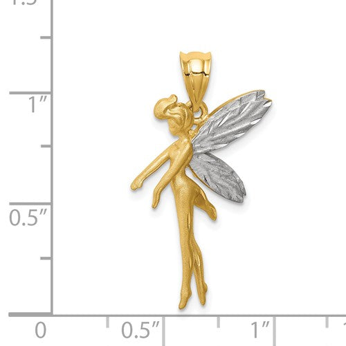 14k Two-Tone Fairy Charm