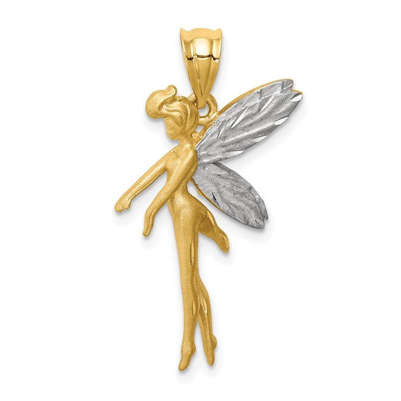 14k Two-Tone Fairy Charm