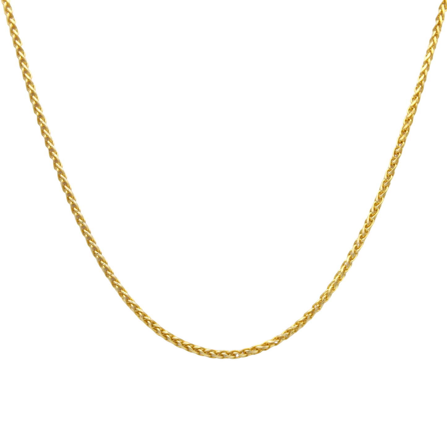 14k Diamond-Cut Spiga Chain - 1.45 mm