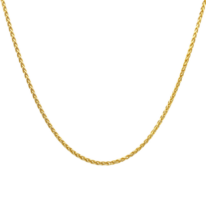 14k Diamond-Cut Spiga Chain - 1.45 mm