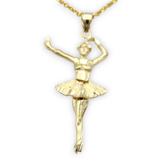 14k Flexible Ballerina Charm