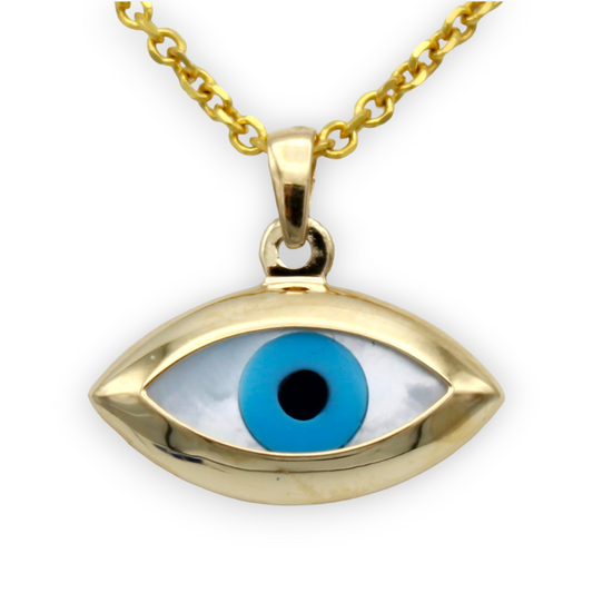 14k Synth. Opal Eye Charm