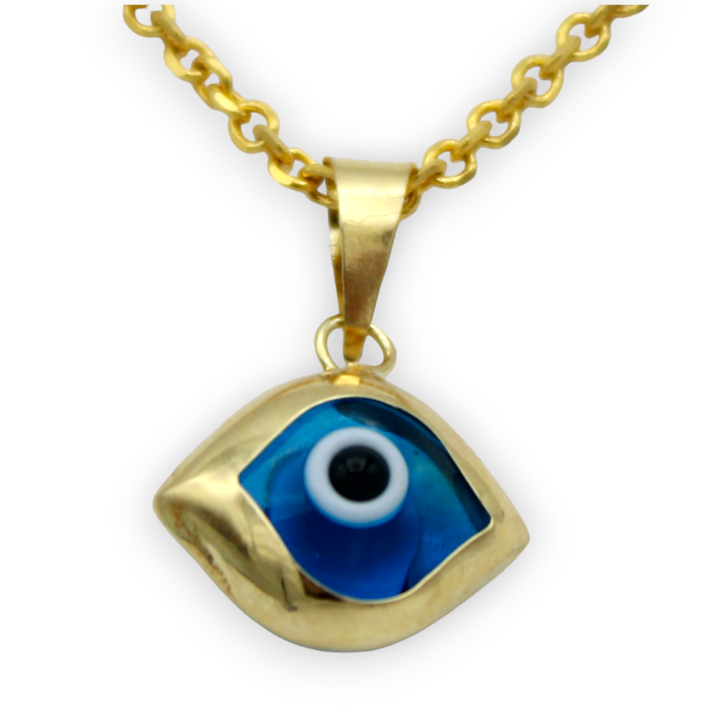 14k Blue Eye Charm