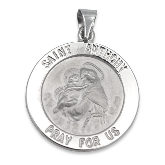 14k White St. Anthony Medallion