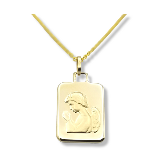 14k Angel Medallion