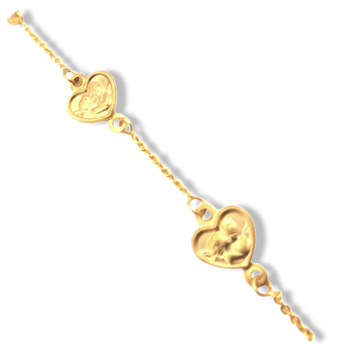 14k Angel Medallion Children's Bracelet