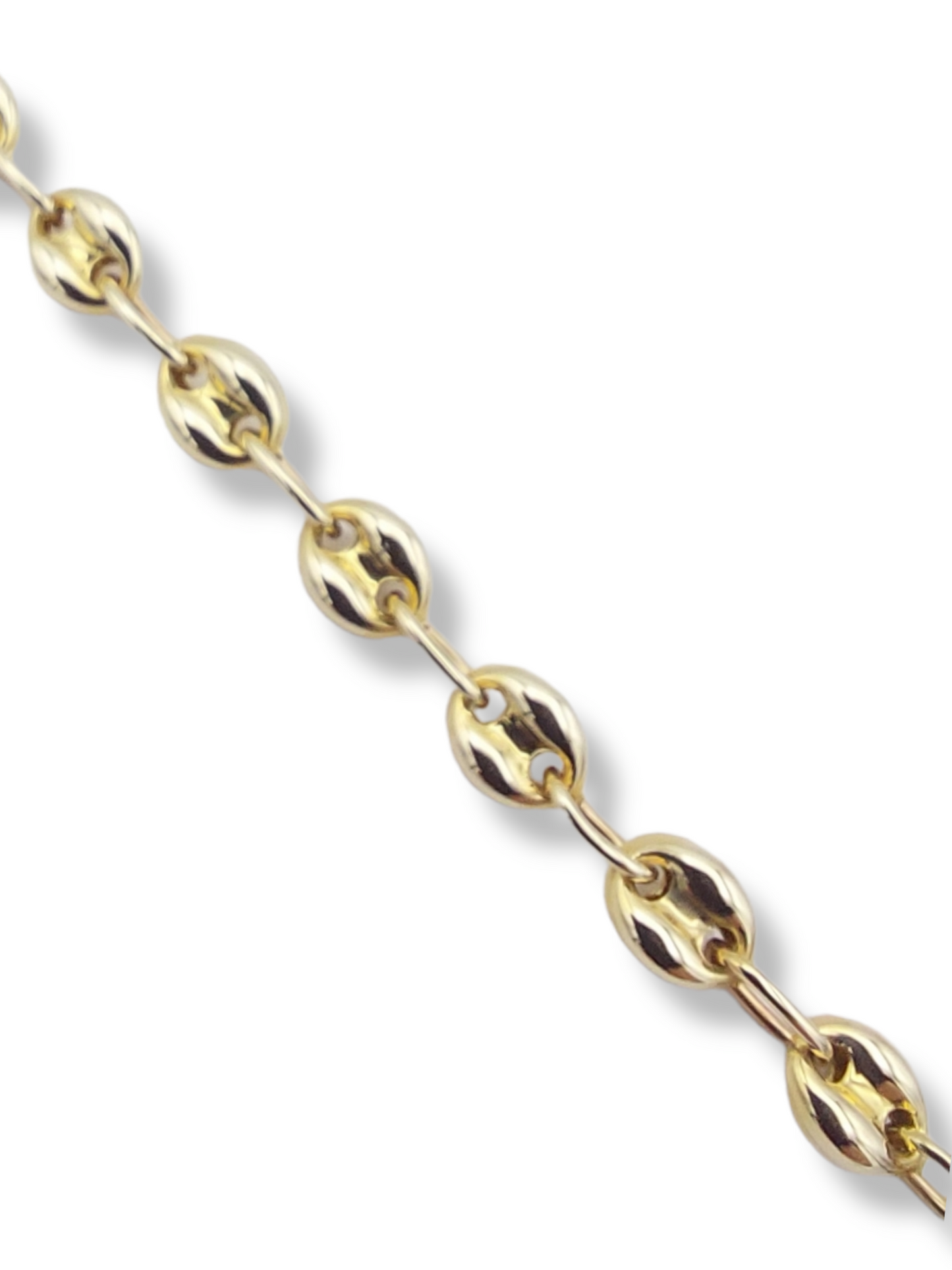 14k Puffed Anchor Link Children's Bracelet