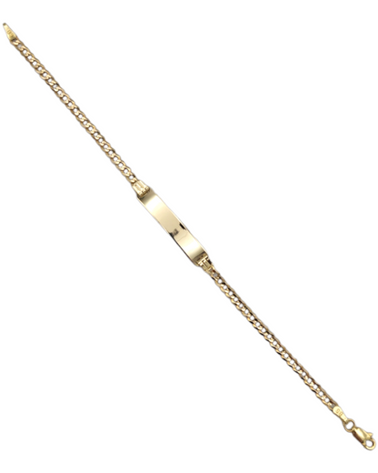 14k Children's Curb Link ID Bracelet