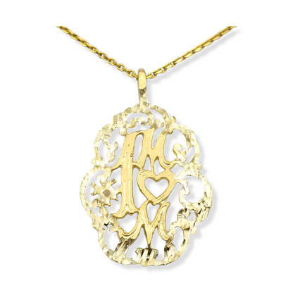 14k #1 Mom Charm