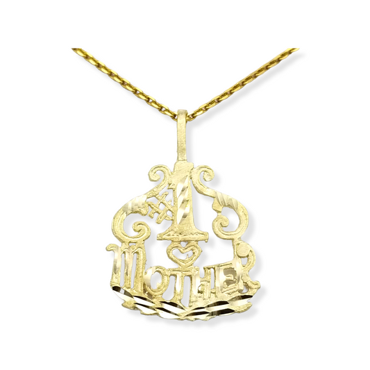 14k #1 Mother Charm