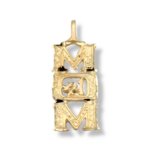 14k #1 Mom Charm