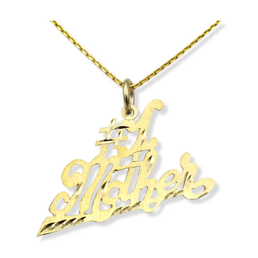 14k #1 Mother Charm