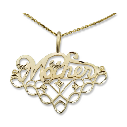 14k Mother Charm Holder Pendant